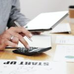 Accounting work at office