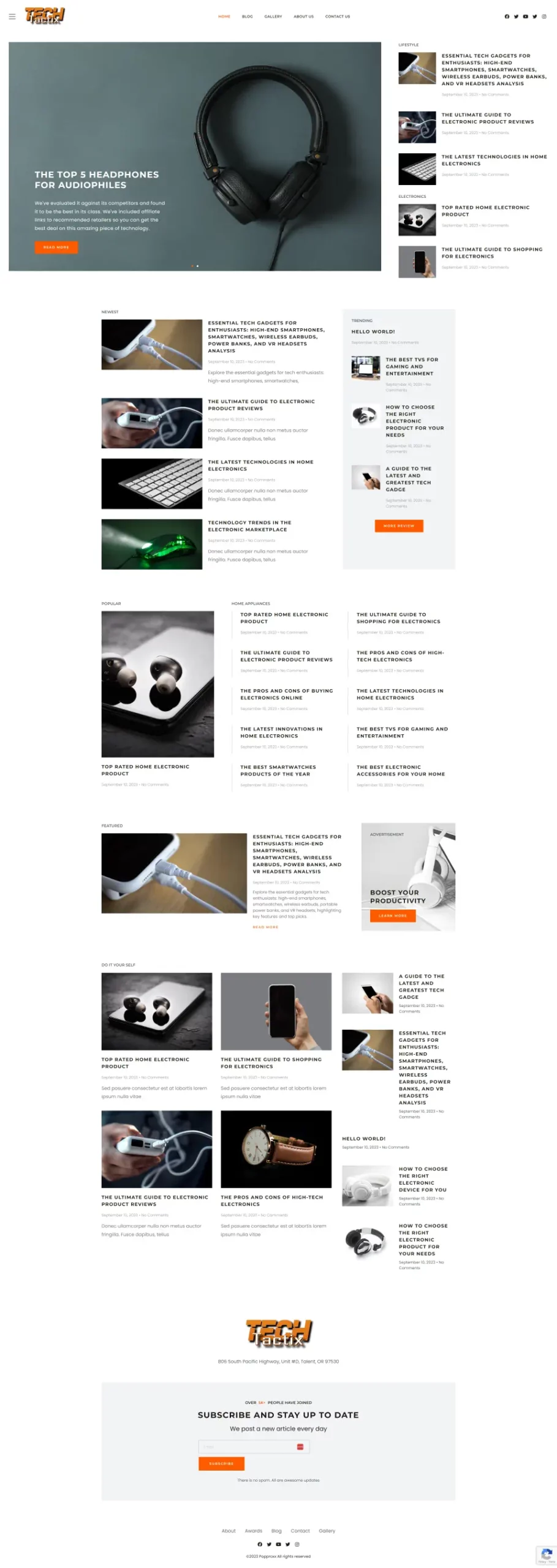 Best audiophile headphones list and tech gadget reviews