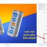 Two beverage cans on colorful background.