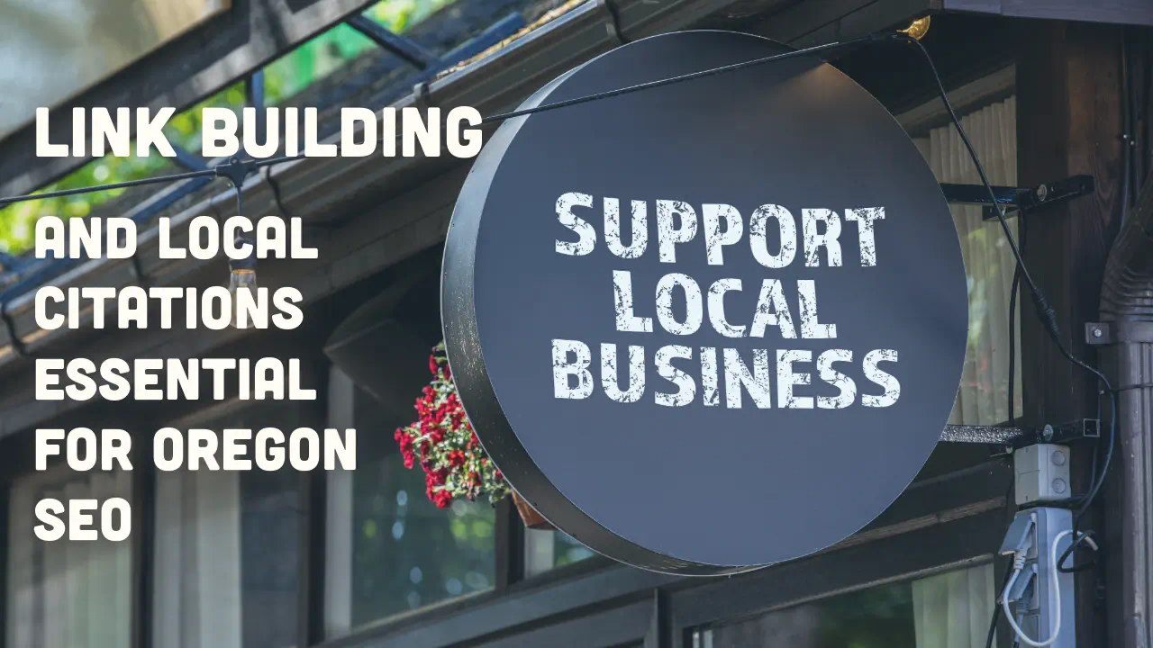 Support local business sign, SEO tips for Oregon.