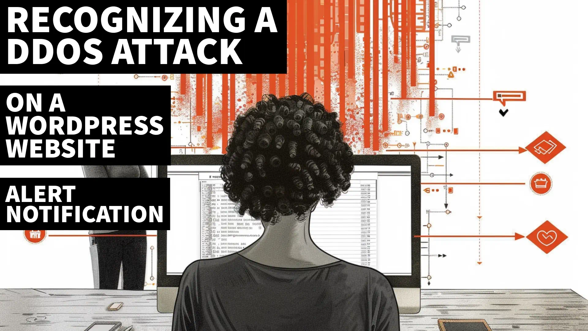 Recognizing a DDoS attack on WordPress website alert