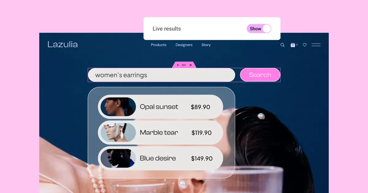 Search results for women's earrings on Lazulia