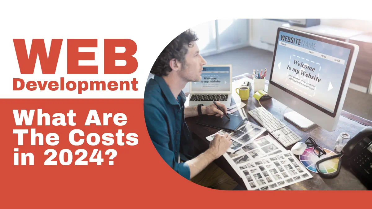 Web development costs in 2024 infographic.