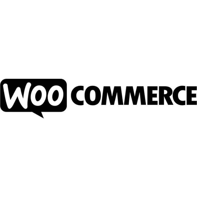 WooCommerce logo in black and white
